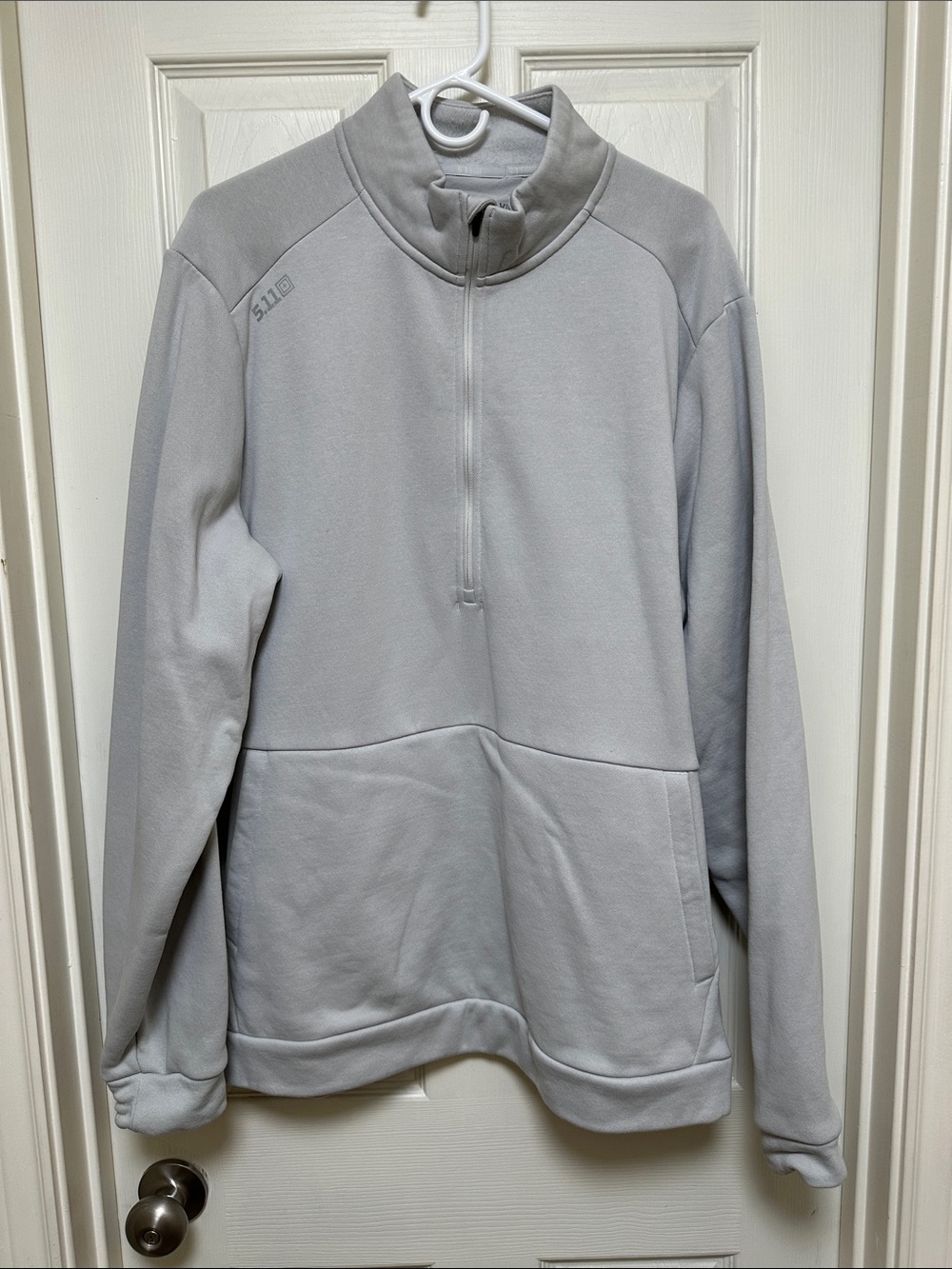 5.11 Tactical Men's Light Gray Quarter-Zip Pullover